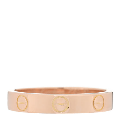 Cartier 18K Pink Gold 3.5mm LOVE Wedding Band Ring 51 5.75 1 of 4