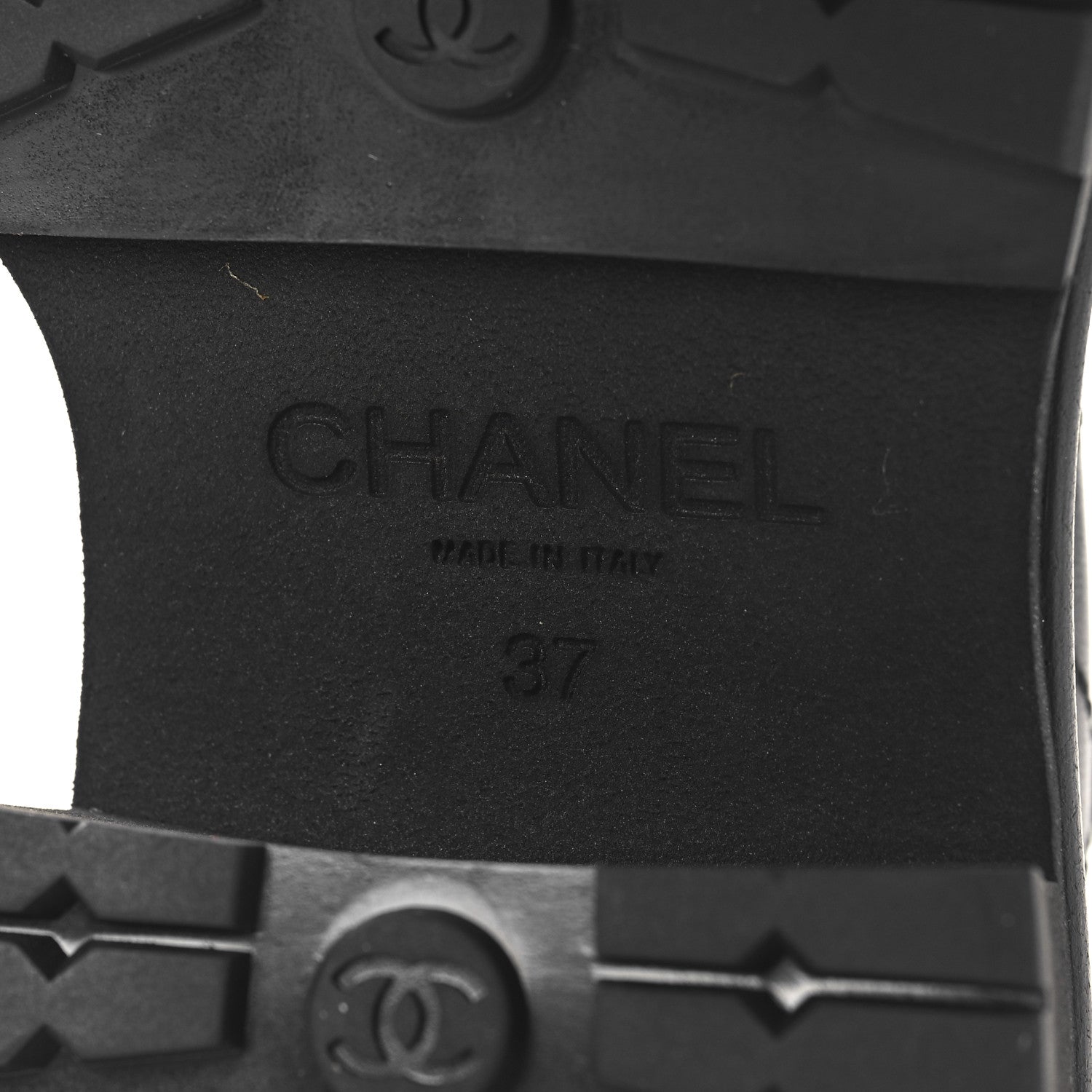 Chanel Calfskin Patent Cap Toe Quilted Short Boots 37 Black 8 of 8