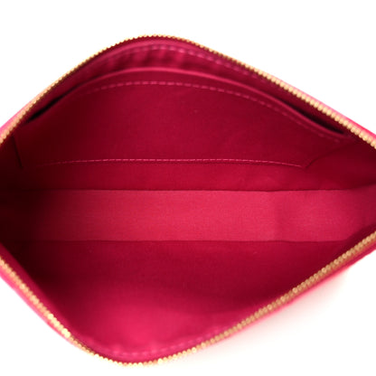 Louis Vuitton Vernis Ikat Pochette Accessories NM Rose Indien 5 of 10