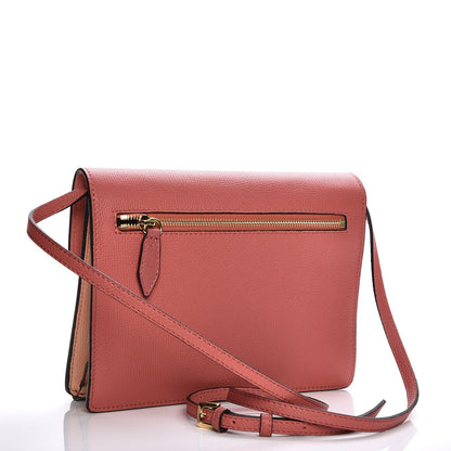 Burberry Derby Calfskin House Check Small Macken Crossbody Bag Copper Pink 3 of 8