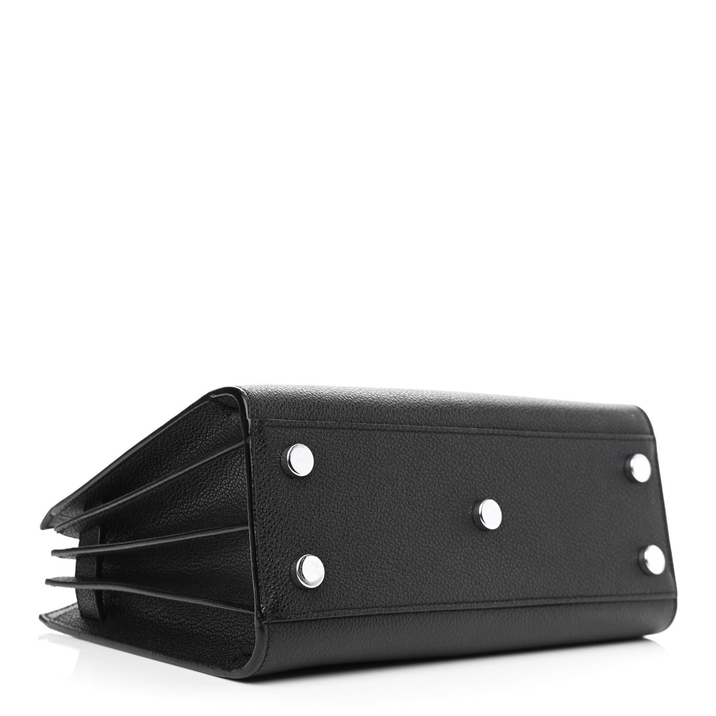 Grained Calfskin Nano Sac De Jour Black