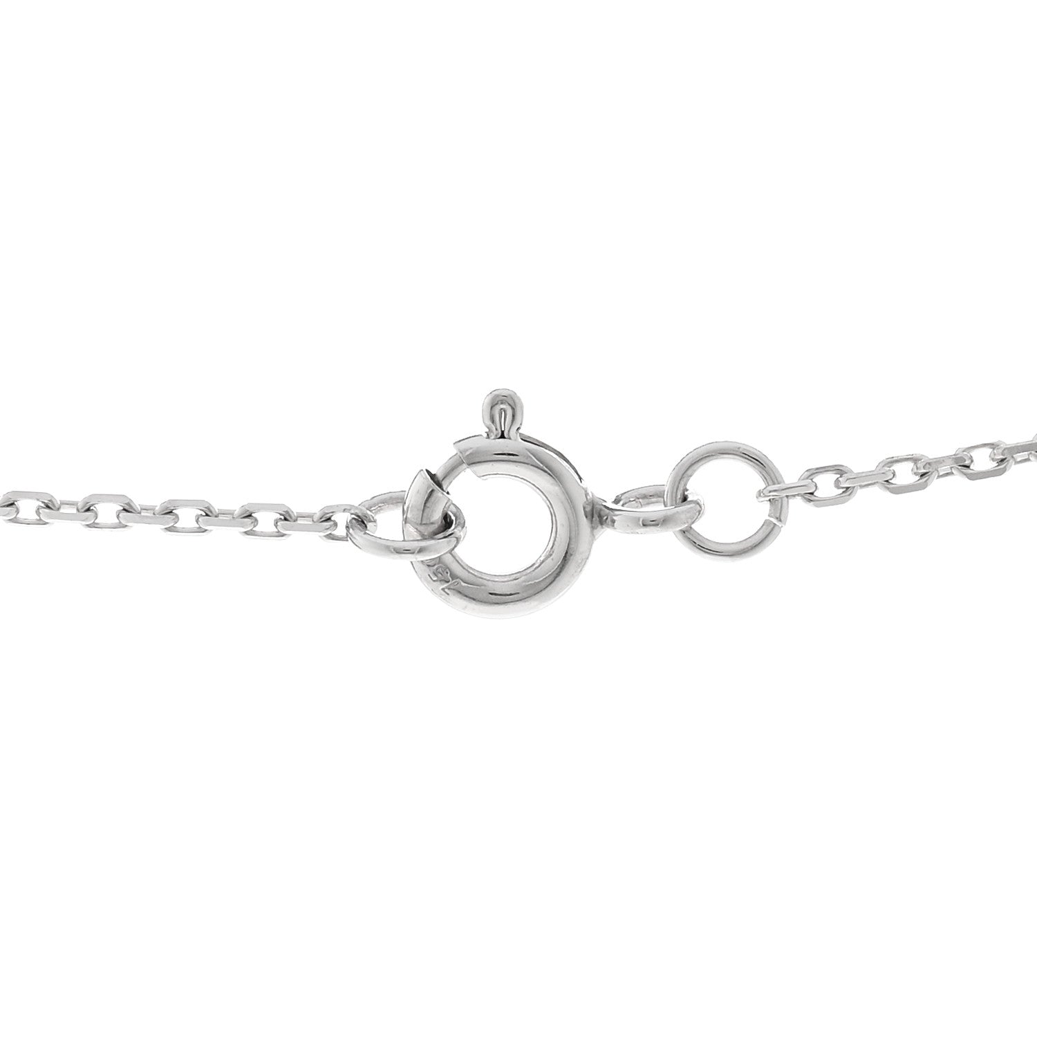 Louis Vuitton 18K White Gold Diamond Grey Mother of Pearl Color Blossom BB Star Pendant Necklace 4 of 6