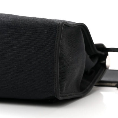 Hermes Military Toile Vache Hunter Herbag Zip PM 31 Black 11 of 14