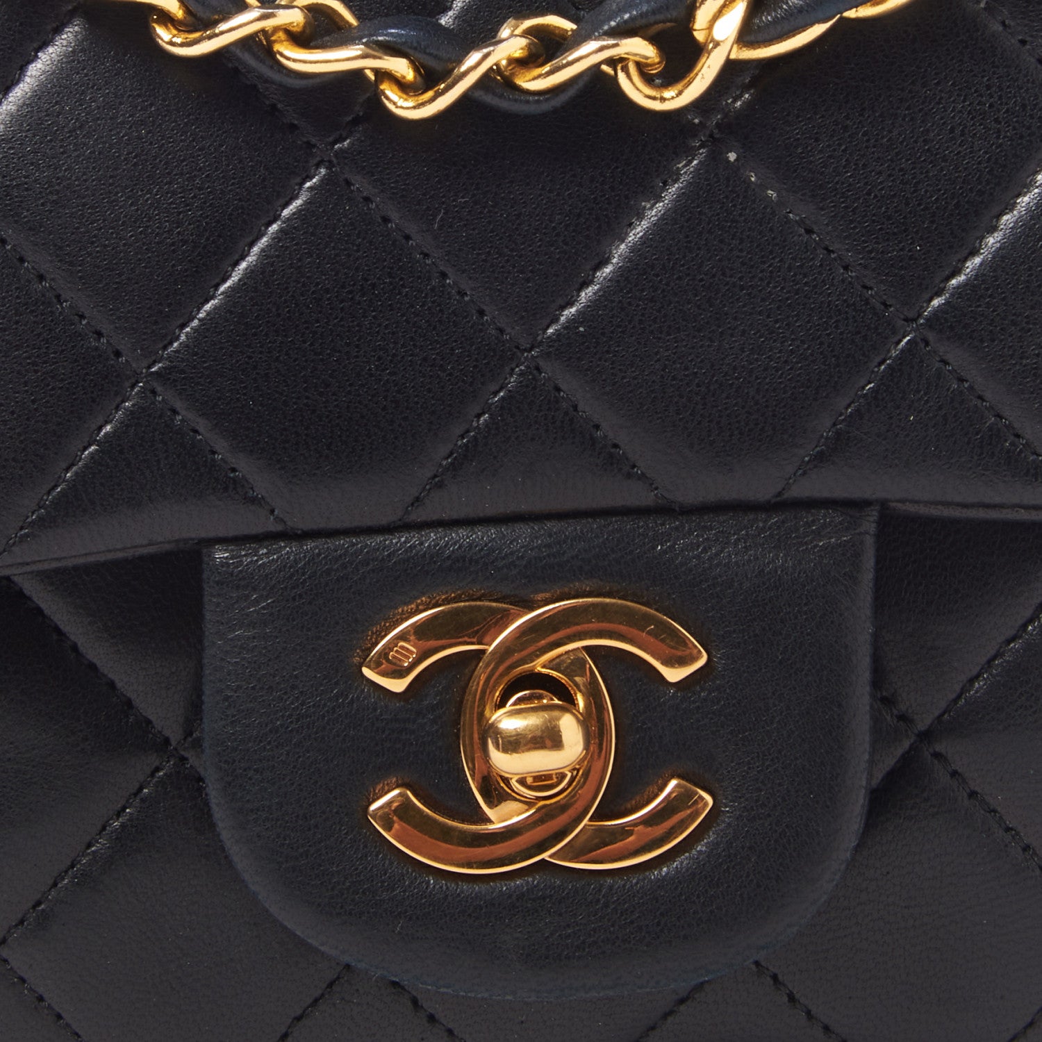 Chanel Lambskin Quilted Small Double Flap Black 8 of 10