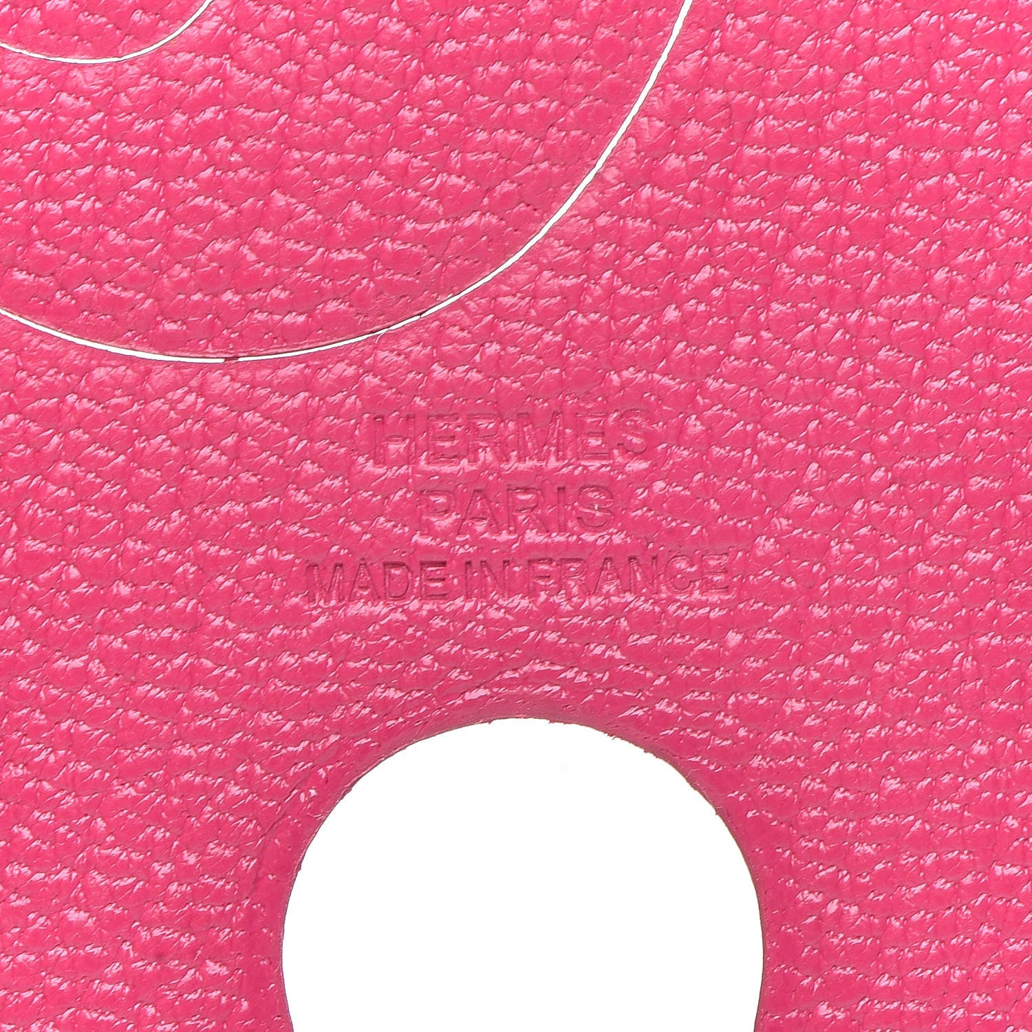 Hermes Chevre Mysore Elephant Pikabook Bookmark Rose Shocking 3 of 3