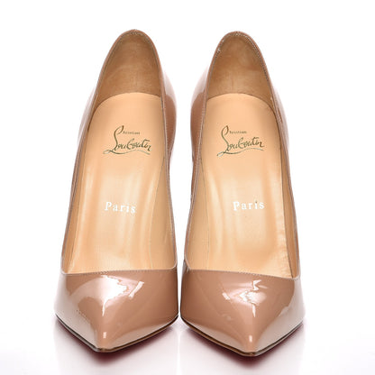 Christian Louboutin Patent Pigalle 120 Pumps 39 Nude 2 of 8