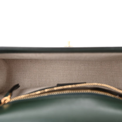 Jimmy Choo Calfskin Diamond Top Handle Crossbody Bag Green 5 of 12