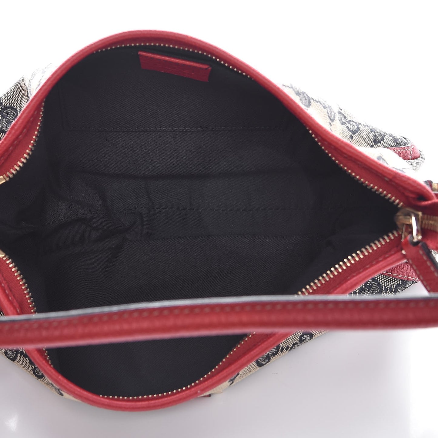 Monogram D Ring Abbey Pochette Navy Red