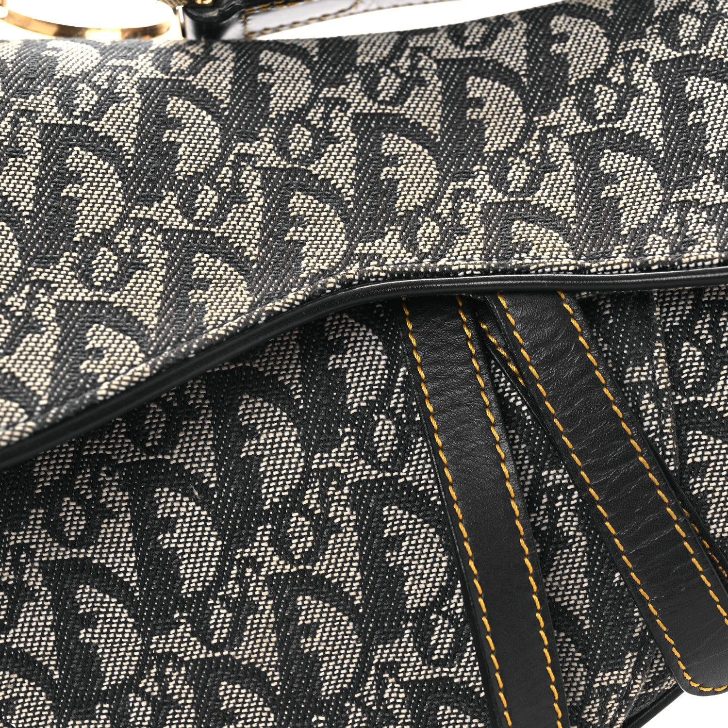 Christian Dior Monogram Saddle Bag Blue 8 of 13