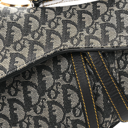 Christian Dior Monogram Saddle Bag Blue 8 of 13