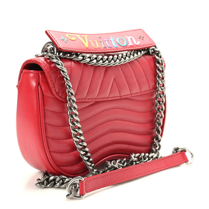 Louis Vuitton Calfskin Love Lock New Wave Chain PM Scarlet 3 of 8