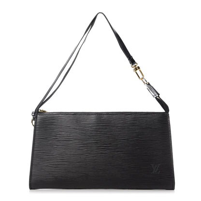 Louis Vuitton Epi Pochette Accessories 24 Black 1 of 11