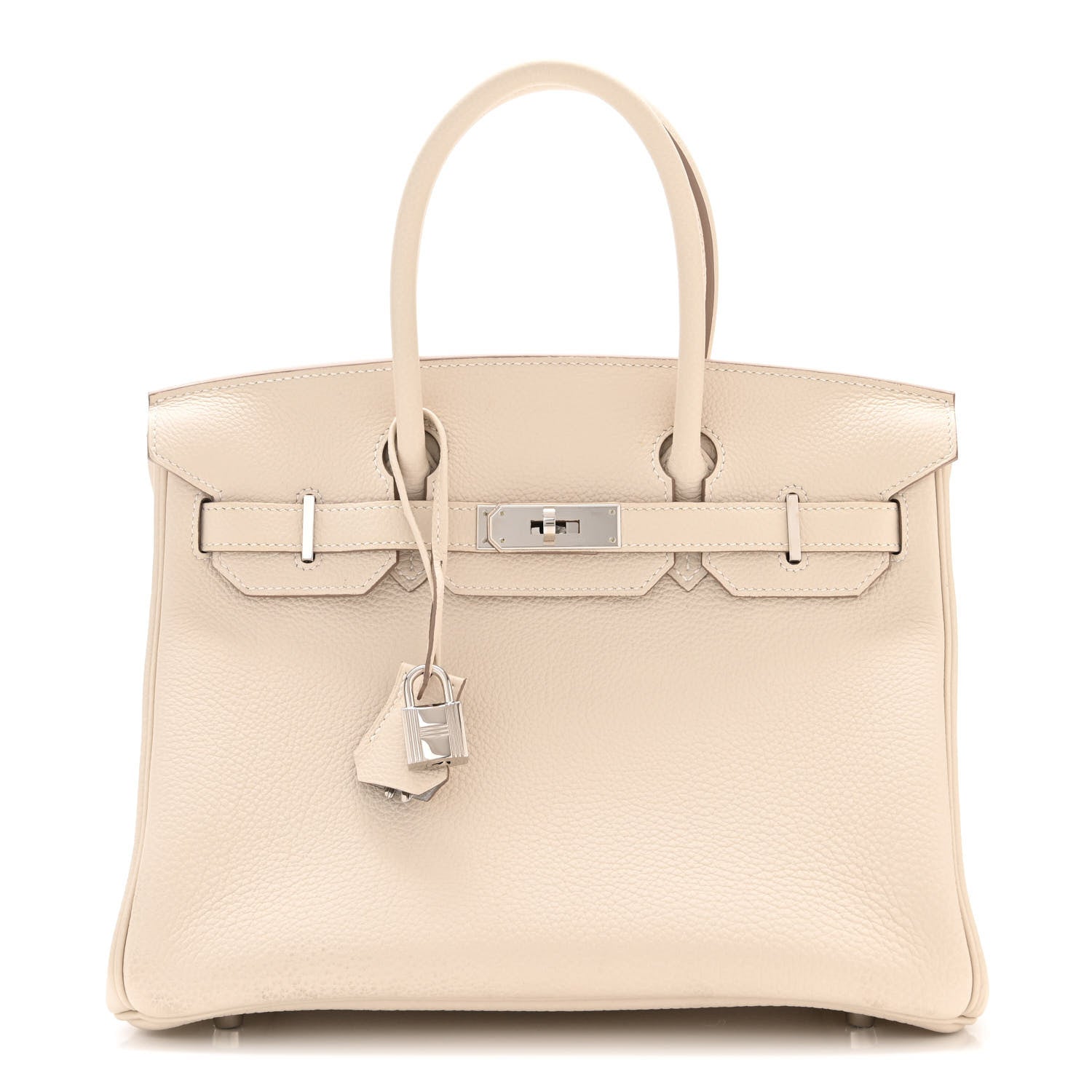 Hermes Togo Horseshoe Birkin 30 Craie Gris Perle 1 of 13