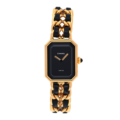 Chanel Stainless Steel Lambskin 20mm Chain Premiere Quartz Watch Gold M 1 of 4
