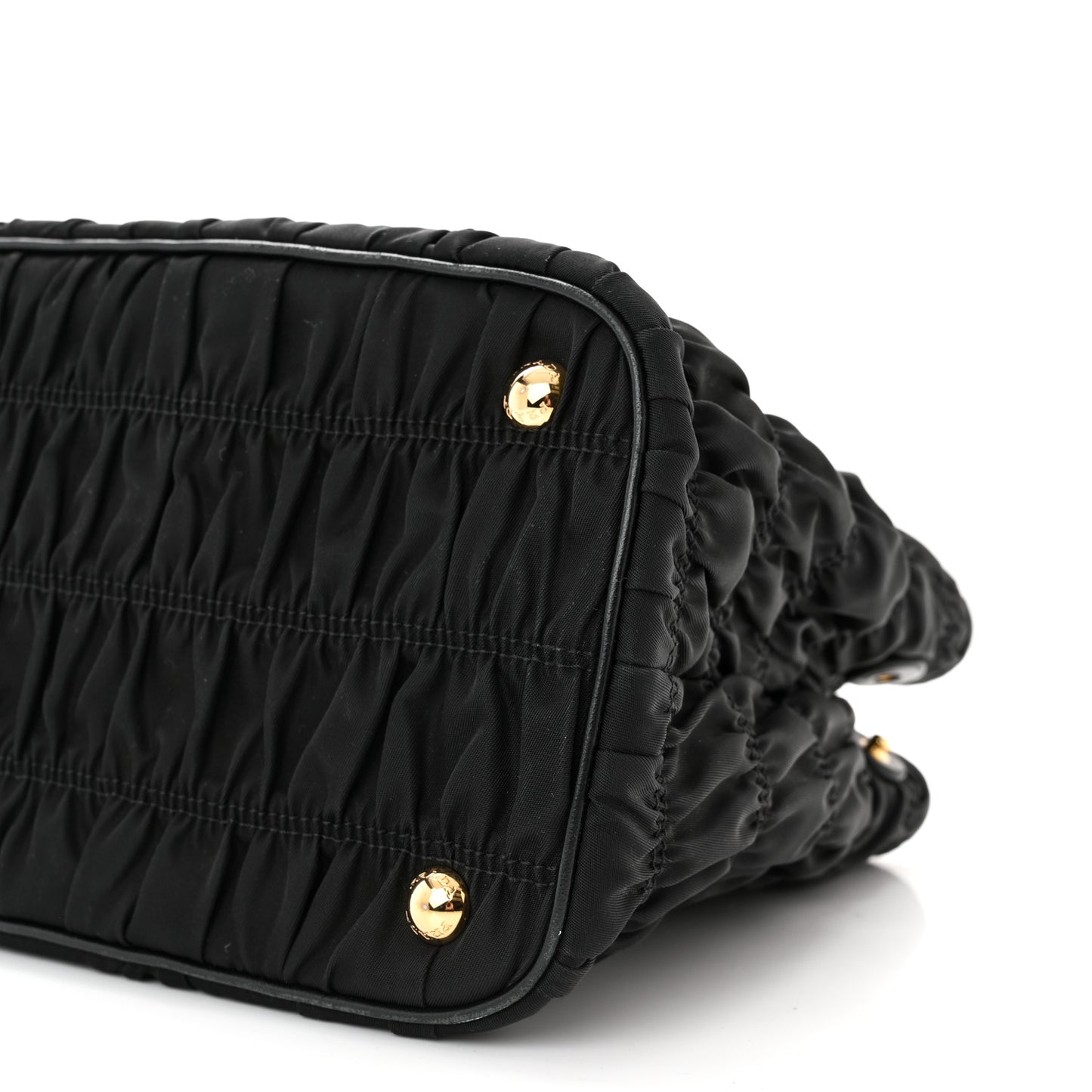 Tessuto Nylon Gaufre Small Tote Black