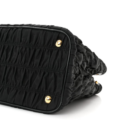 Prada Tessuto Nylon Gaufre Small Tote Black 9 of 9
