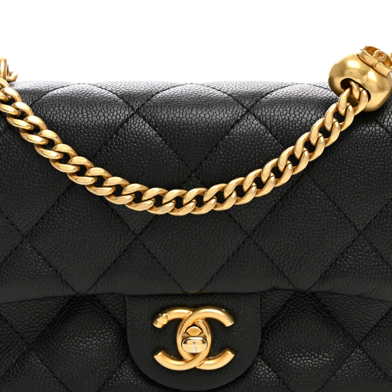 Chanel Caviar Quilted Mini Sweetheart Rectangular Flap Black 7 of 9