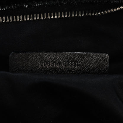 Saint Laurent Embossed Patent Medium Easy Y Bag Black 7 of 7