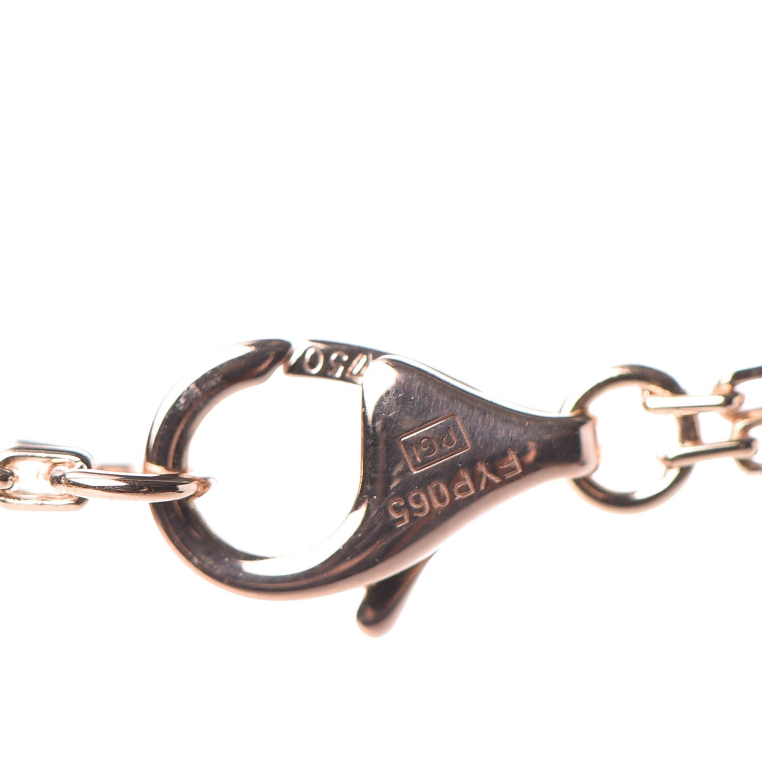 Cartier 18K Pink Gold 2 Diamond LOVE Necklace 6 of 7
