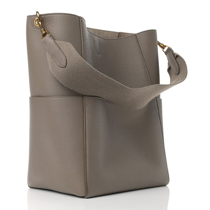 Celine Soft Grained Calfskin Sangle Bucket Bag Taupe 3 of 11