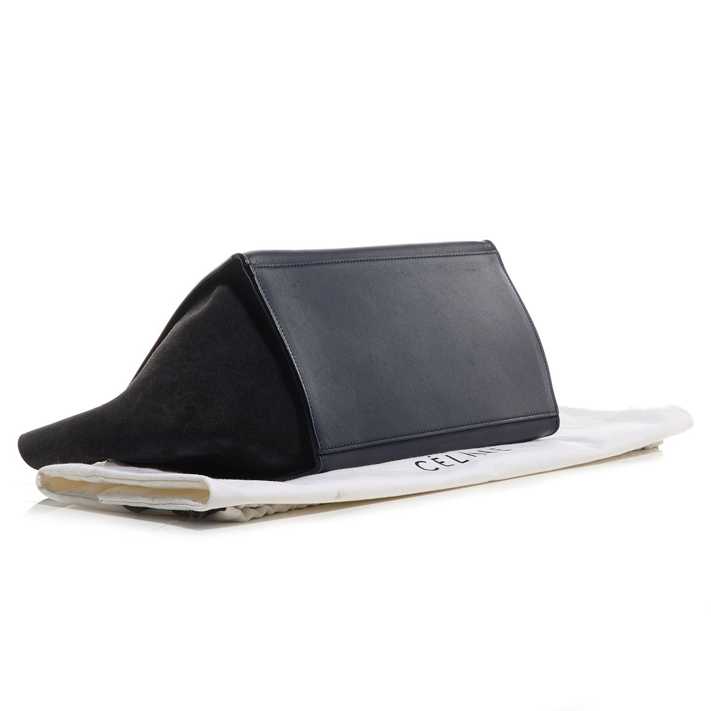 Smooth Calfskin Suede Medium Tri-Color Trapeze Midnight
