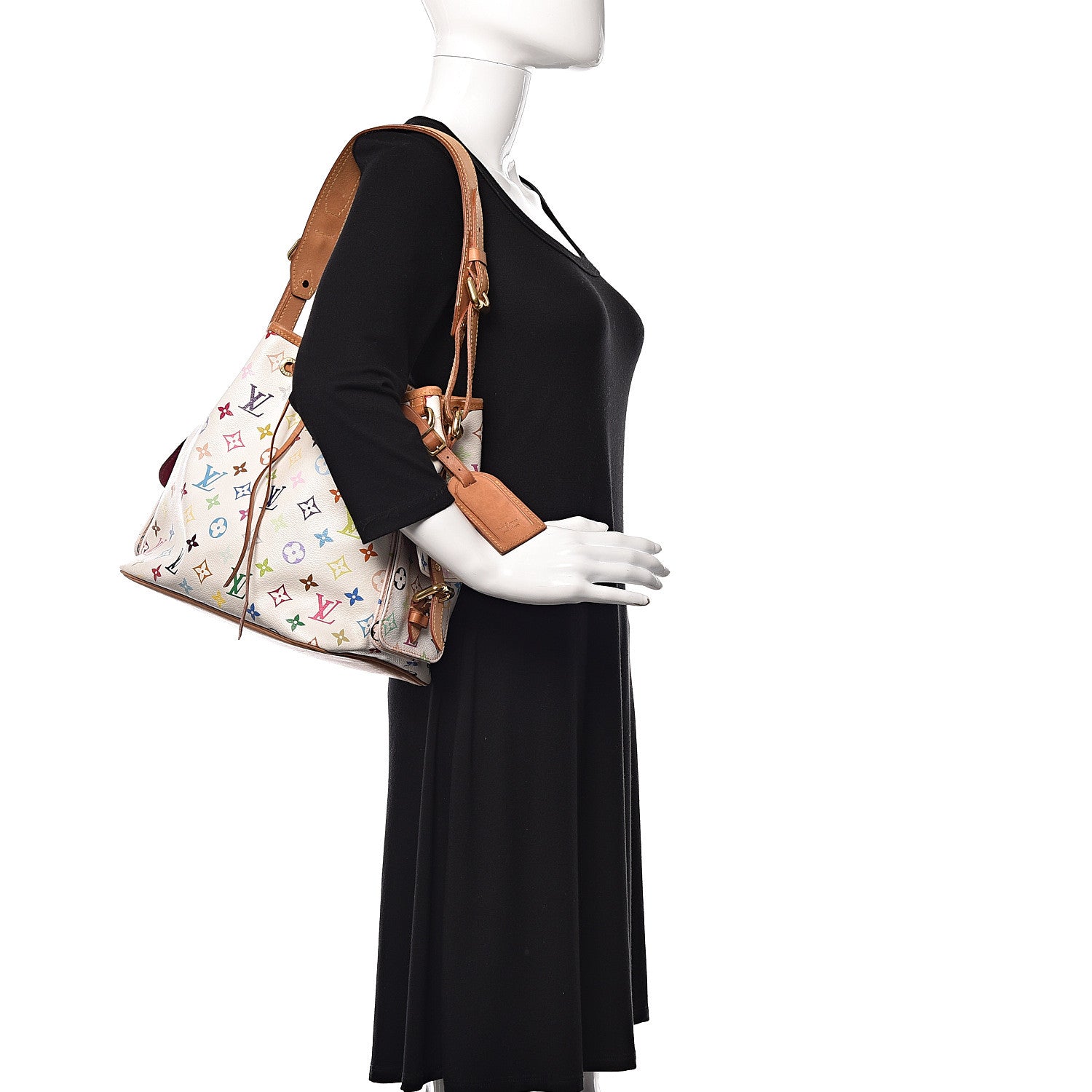 Louis Vuitton Monogram Multicolor Petit Noe White 2 of 9
