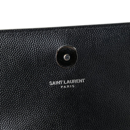 Saint Laurent Grain De Poudre Small Monogram Kate Satchel Black 10 of 13