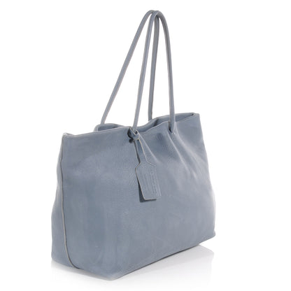 Prada Cervo Deerskin Shopper Tote Pervinca 3 of 6