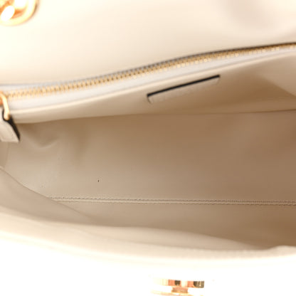 Gucci Calfskin Quilted Small Deco Shoulder Bag Mystic White 5 of 13