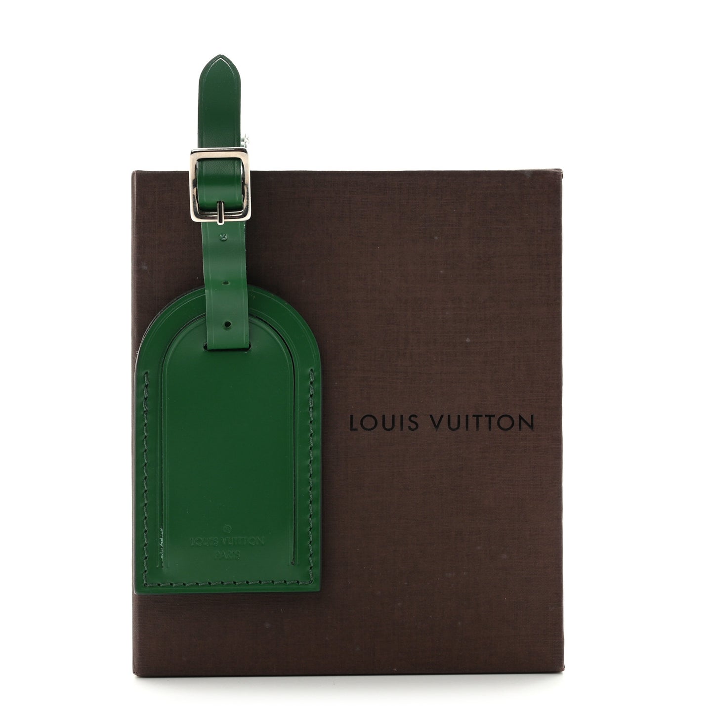 Calfskin Luggage Tag Green