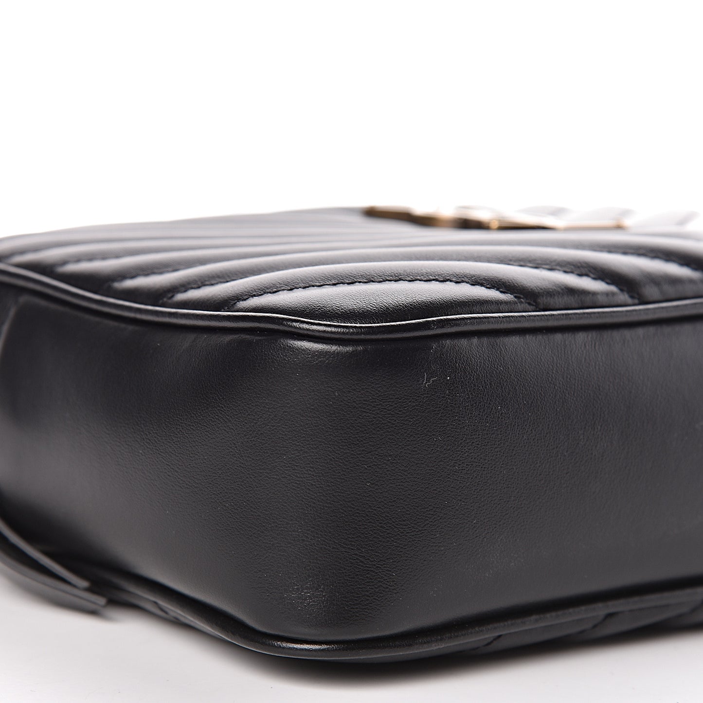 Calfskin Matelasse Monogram Lou Camera Bag Black