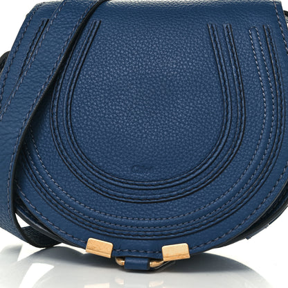 Chloe Calfskin Mini Marcie Round Crossbody Bag Royal Navy 10 of 11