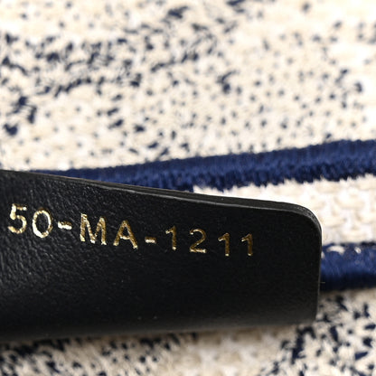Christian Dior Canvas Embroidered Toile de Jouy Saddle Bag Blue 7 of 13