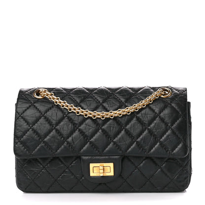 Chanel Aged Calfskin Quilted 2.55 Reissue 225 Flap Black 1 of 11