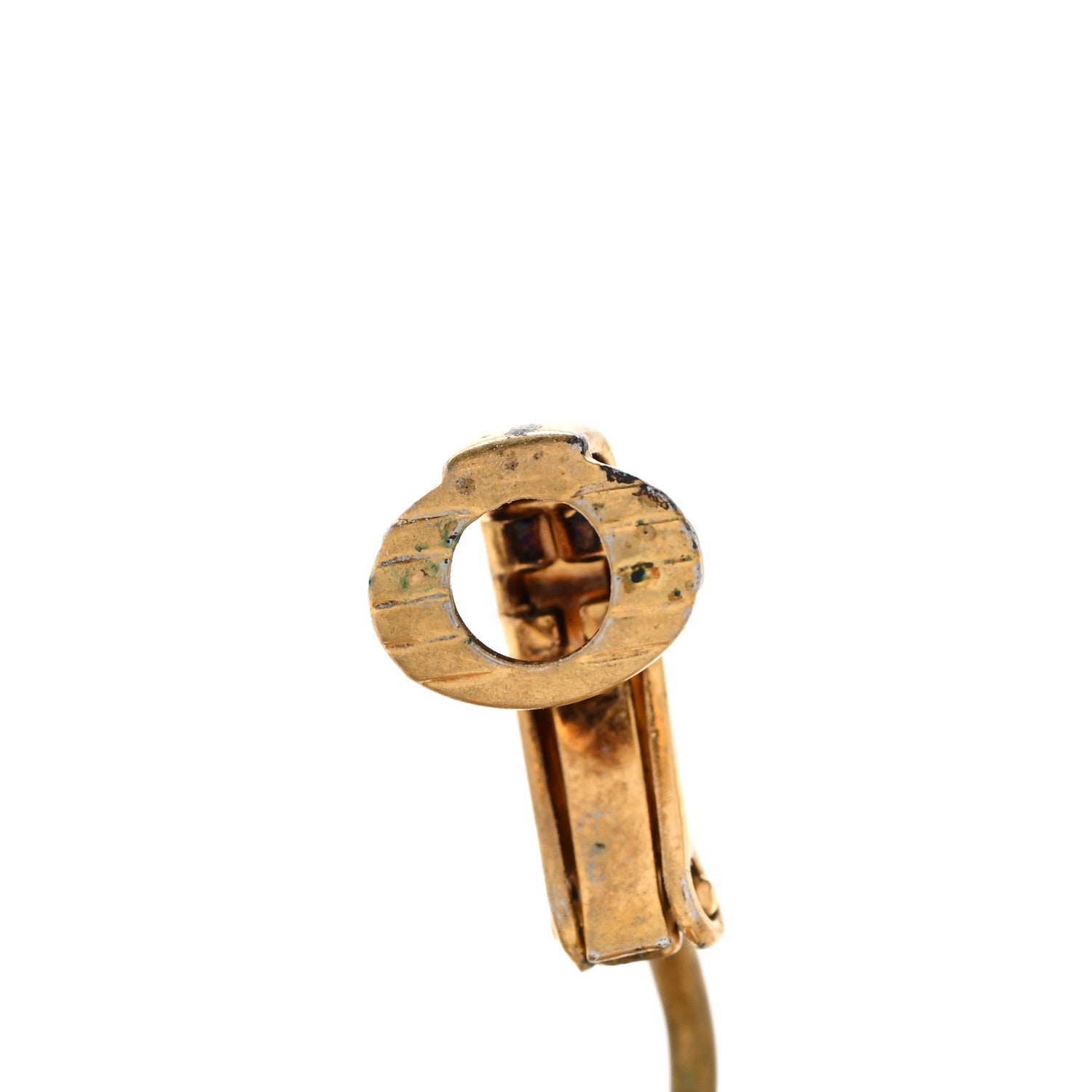 Gucci Metal Pearl Loved Ear Cuff Earring Aged Gold Aged Gold 5 of 9