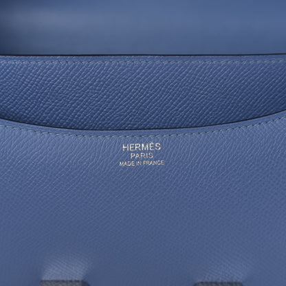 Hermes Epsom Constance 24 Bleu Azur 8 of 13