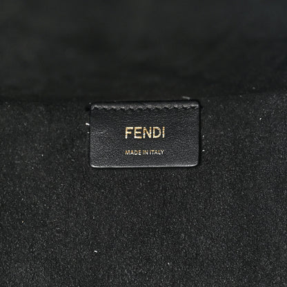 Fendi Vitello Plexiglass FF Embossed Medium Fendi Sunshine Shopper Tote Black 6 of 10