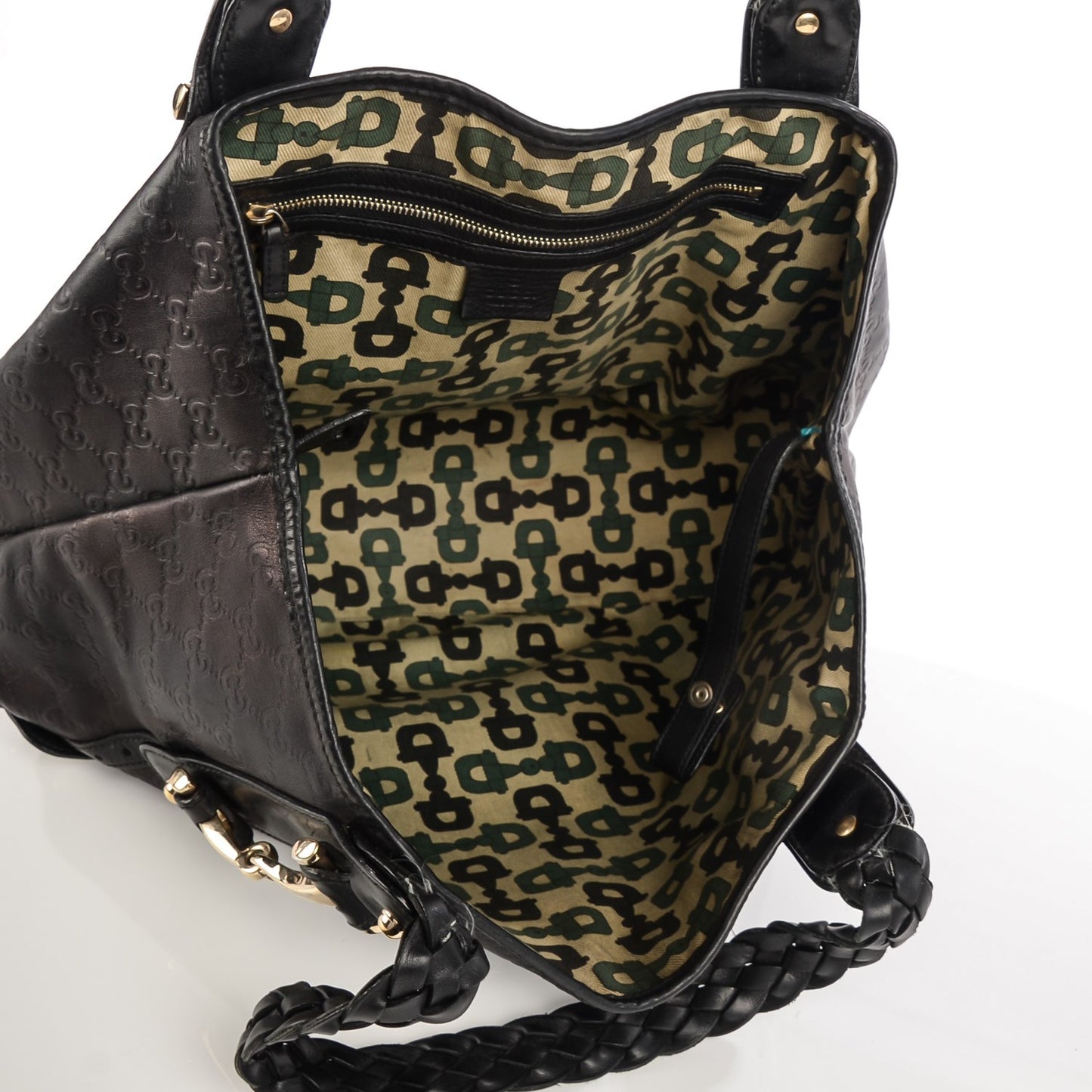 Guccissima Medium Pelham Shoulder Bag Black