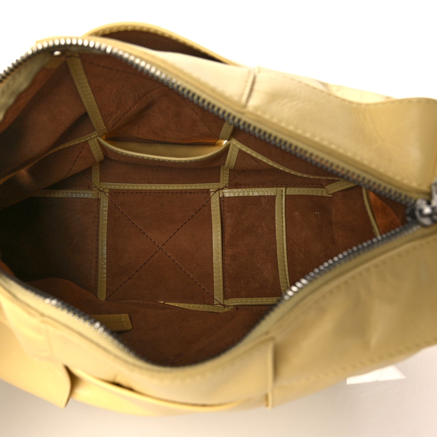 Paper Calfskin Maxi Intrecciato Arco Camera Bag Butter