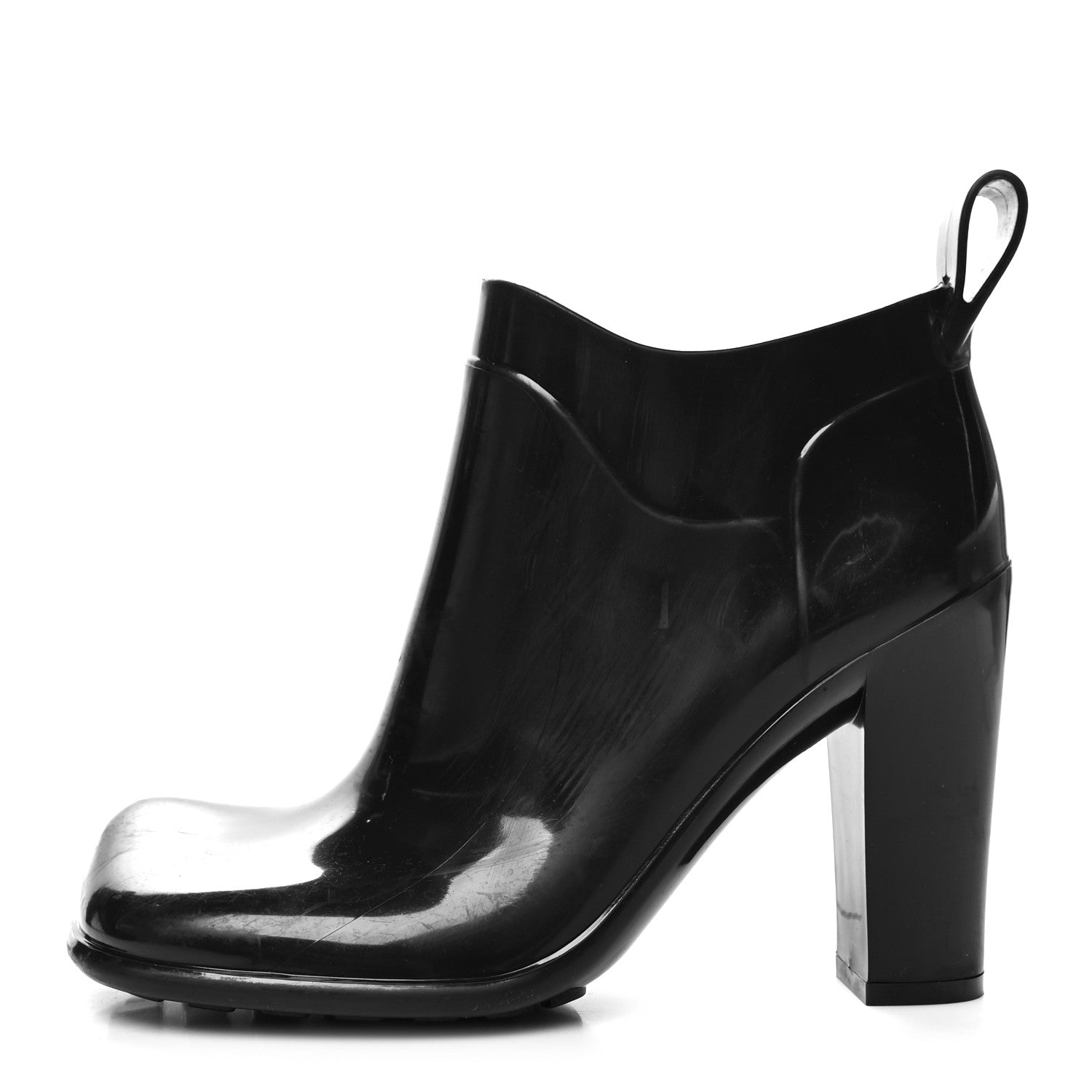 Bottega Veneta Rubber Shine Ankle Boots 37 Black 1 of 7
