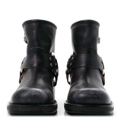 Miu Miu Vitello Deco Harness Enigneer Boots 37.5 Black 3 of 10