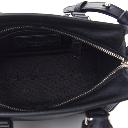 Alexander McQueen Pebbled Calfskin Mini Padlock Tote Black 7 of 9