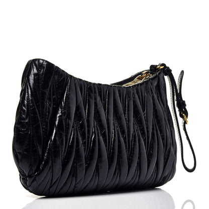 Miu Miu Matelasse Lux Wristlet Clutch Black 3 of 9
