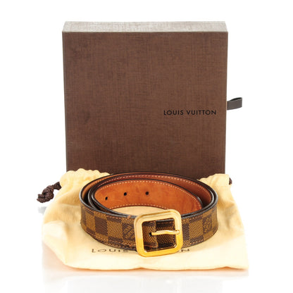 Louis Vuitton Damier Ebene Tresor Belt 95 38 8 of 8