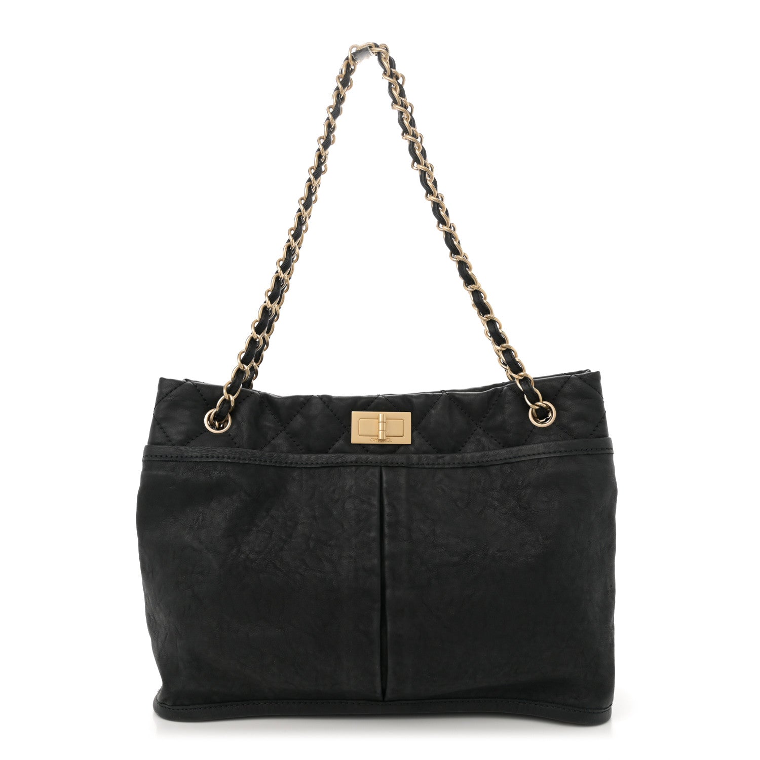 Chanel Calfskin Natural Beauty Reissue Tote Black 1 of 10