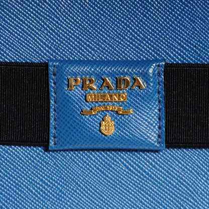 Prada Saffiano Calfskin Document Holder Cobalto 6 of 9