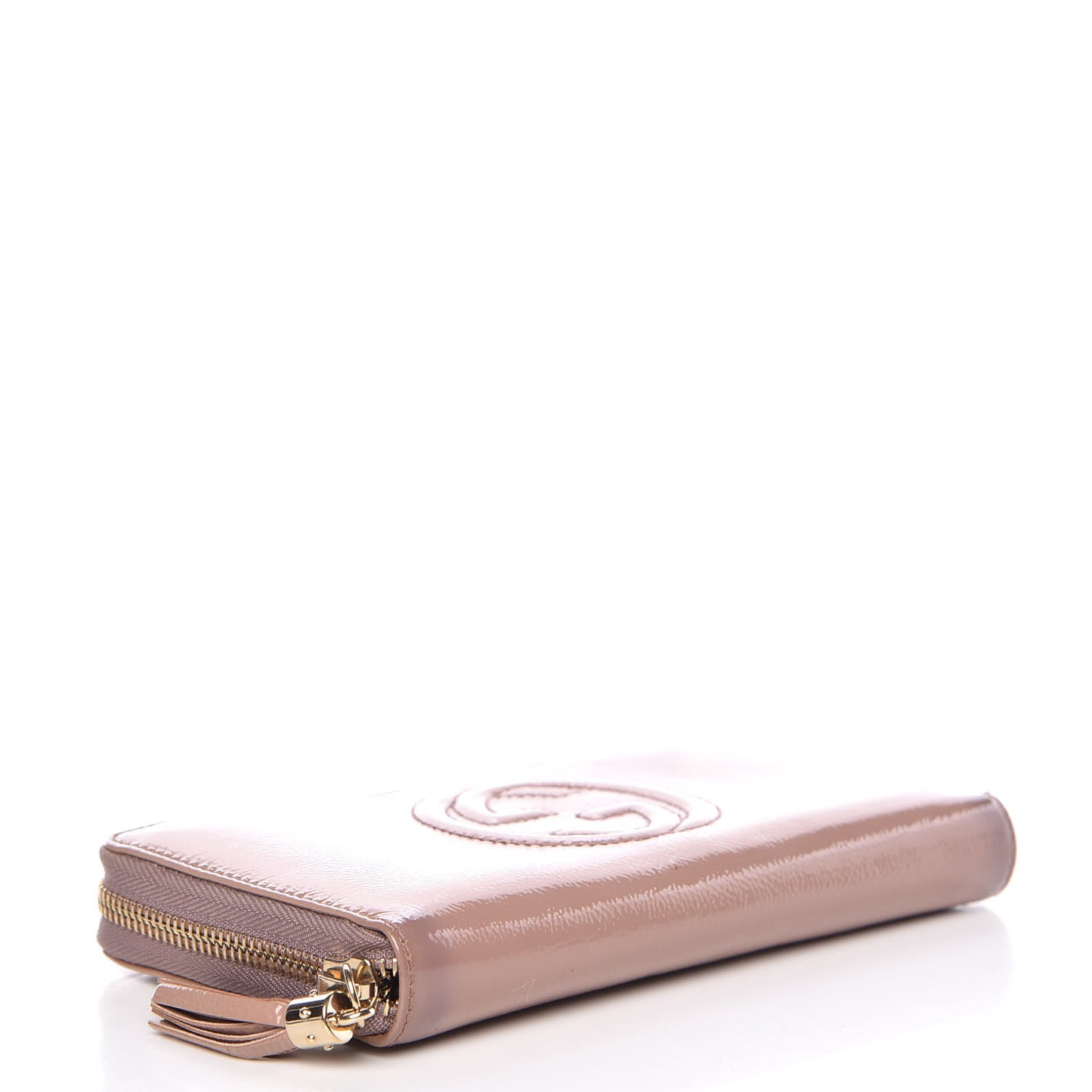 Patent Soho Zip Around Wallet Dark Cipria