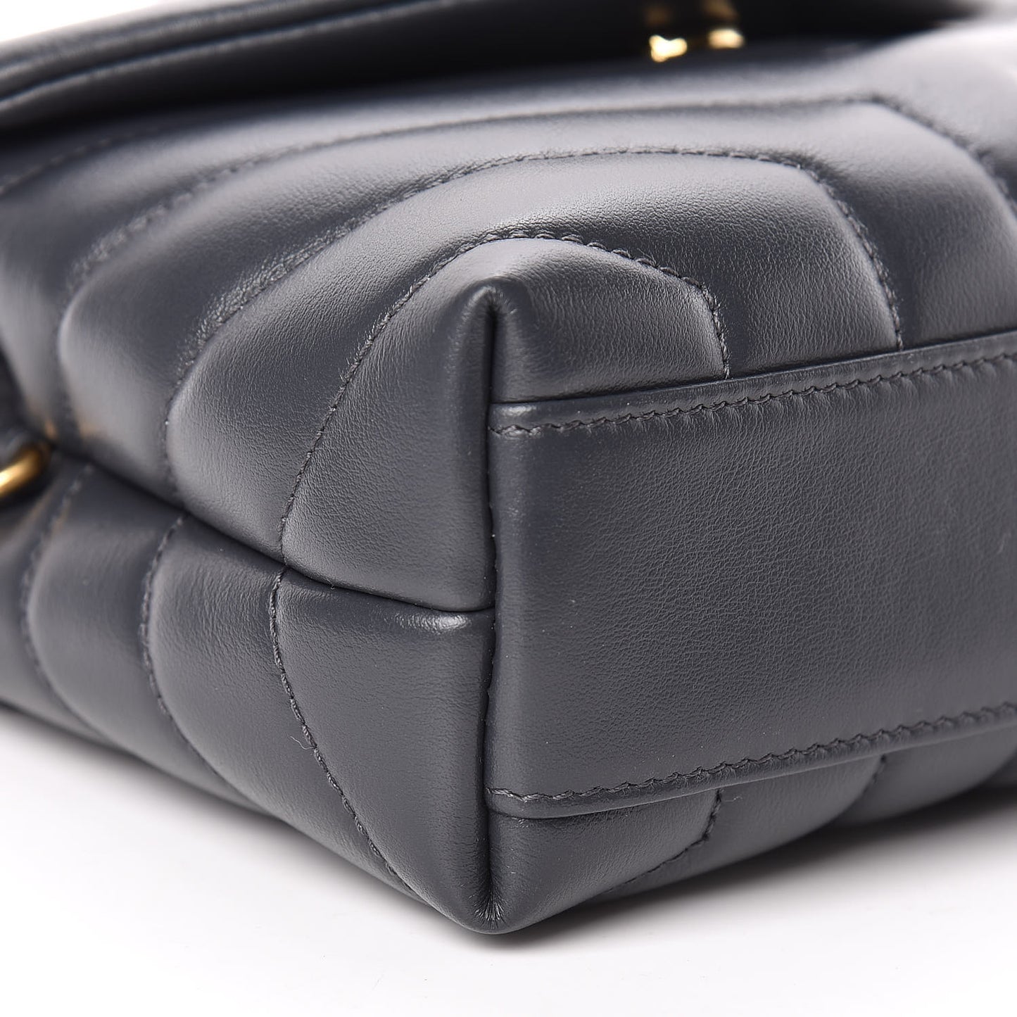 Calfskin Y Quilted Monogram Toy Loulou Crossbody Bag Asphalt