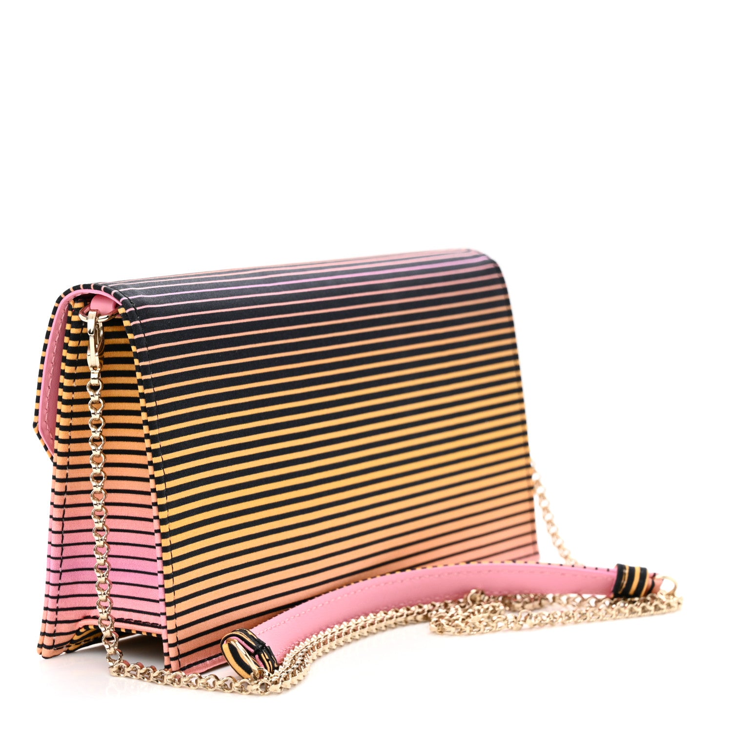 Christian Louboutin Metallic Nappa Laminated Loubi54 Crossbody Clutch Multicolor Gold 3 of 10