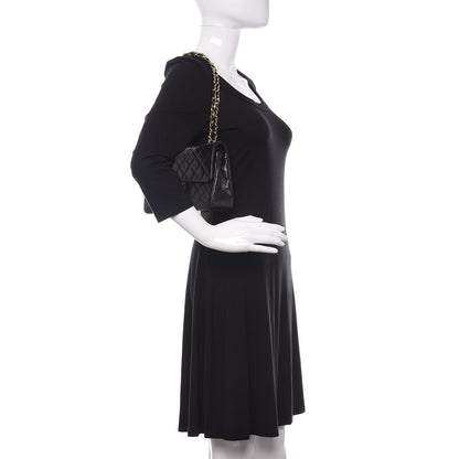 Chanel Lambskin Quilted Small Double Flap Black 2 of 11